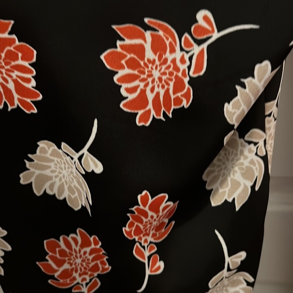 Calvin Klein black dark floral soft pull on pants 20W NWT workwear casual baggy - Picture 15 of 16